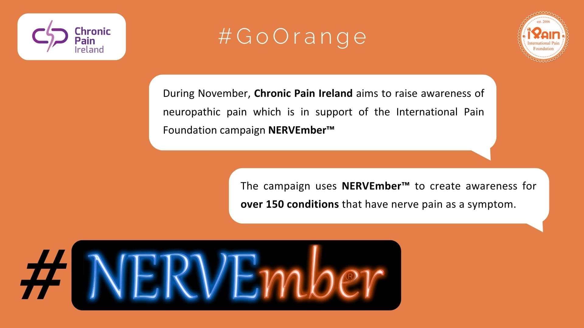 NERVEMBER WEBSITE 169 NERVEmber During the month of November, we raise awareness of neuropathic pain.