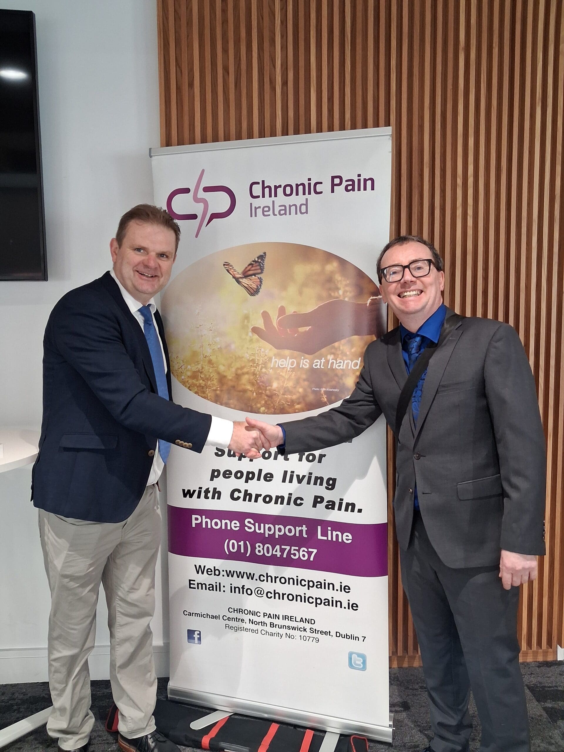 CPI's Membership & Engagement Officer Paul Dunphy along with Philippe Carr from The Alzheimer Society of Ireland 